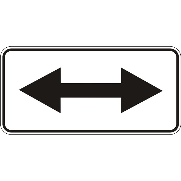 Дорожній знак 7.3.3 - Напрямок дії. Таблички до знаків. ДСТУ 4100: 2002-2014. від компанії Intermarket - фото 1