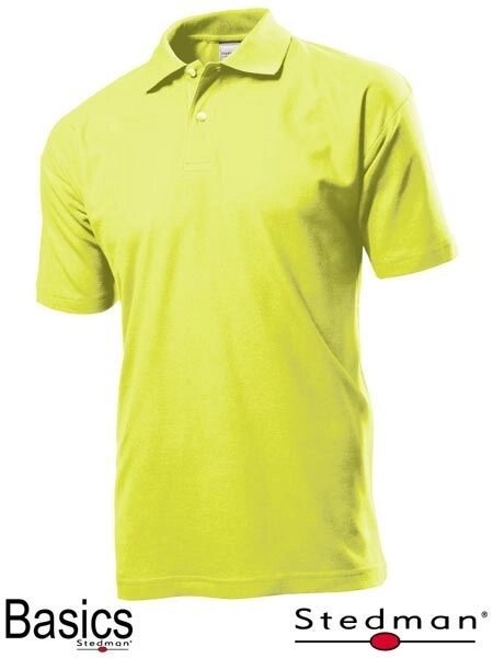 Футболка-поло чоловіча жовта оптом (під нанесення логотипу) від компанії Intermarket - фото 1