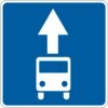Інформаційно-вказівний знак 5.11 (Смуга для движeнии маршрутних транспортних засобів)