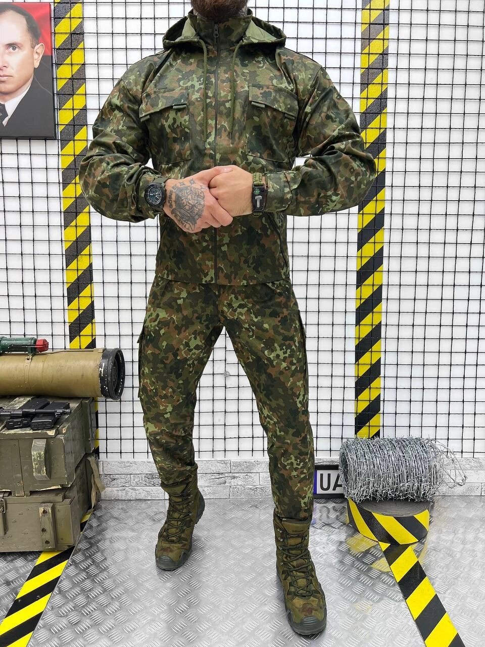 Костюм тактичний DEFENDER Bundeswehr! Матеріал грета. Костюм камуфльований Бундесвер! від компанії Intermarket - фото 1