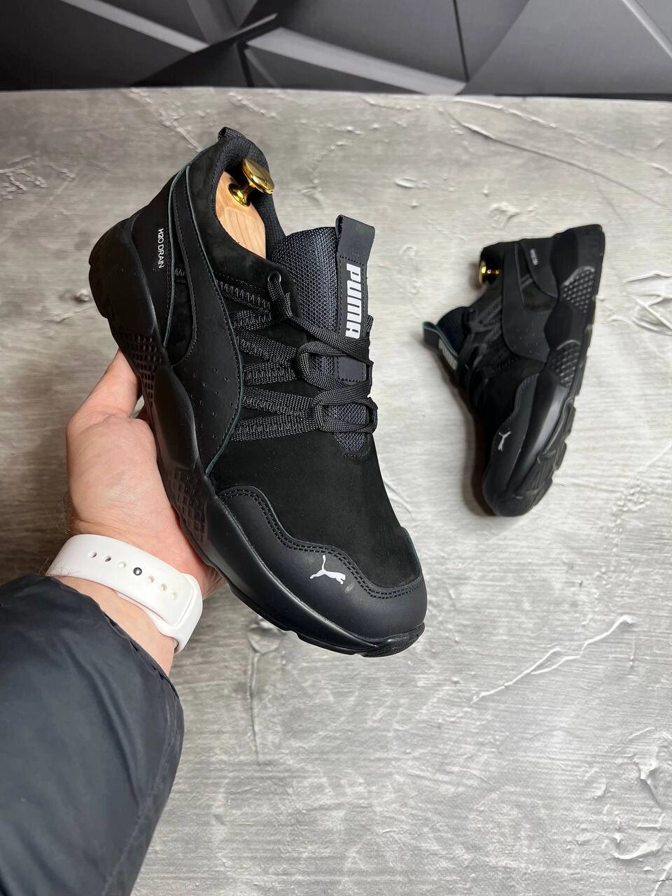 Кросівки чоловічі шкіряні PUMA Black! Натуральна ШКІРА+НУБУК! від компанії Intermarket - фото 1