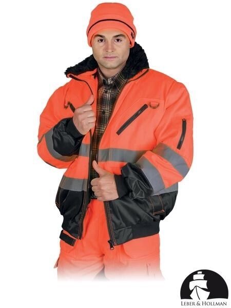 Куртка утеплена для шляховиків зі світловідбиваючими смугами 4 в 1 LH-XVERT-J від компанії Intermarket - фото 1