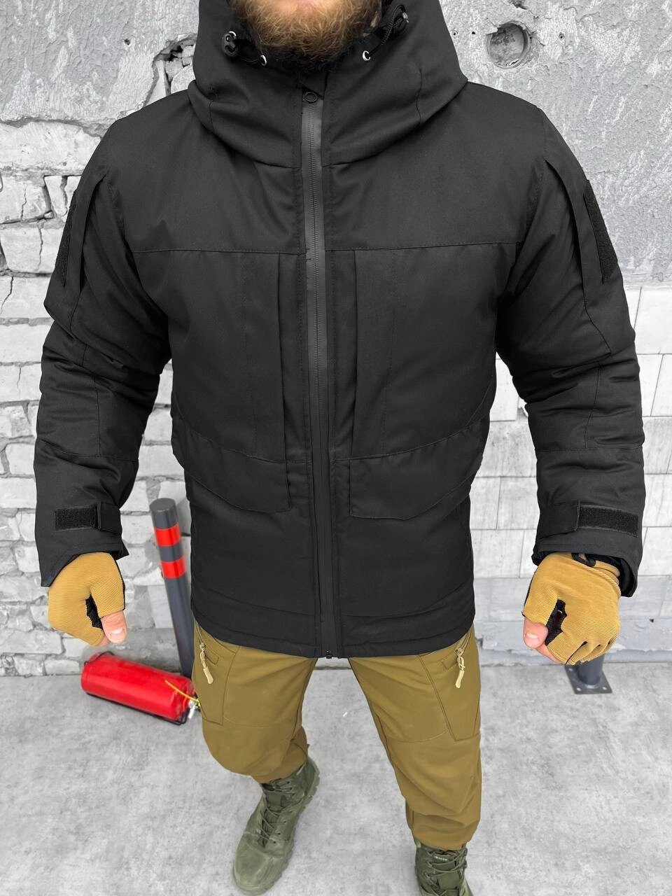 Куртка ЗИМОВА тактична чорна Omni-Heat SWAT! Куртка тактична Omni-Heat ОСІНЬ-ЗИМА! від компанії Intermarket - фото 1