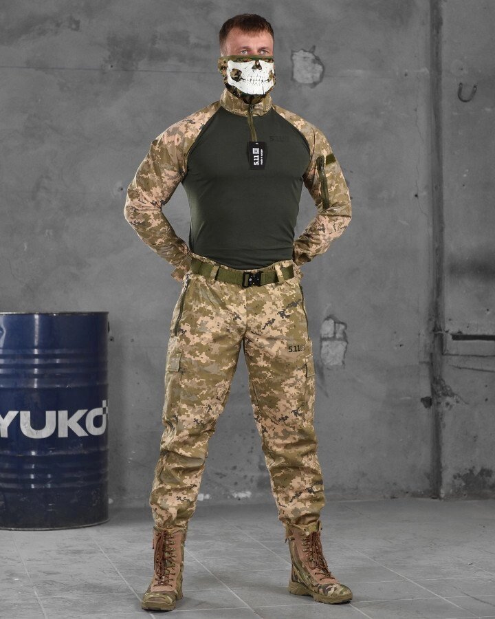 Літній тактичний костюм 5.11 піксель bravo ДШ6254 від компанії Intermarket - фото 1