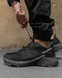 Чоловічі термо кросівки Salomon gore-tex black/grey НП4866