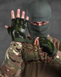 Рукавички mechanix олива вт0959