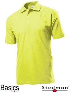Футболка-поло чоловіча жовта оптом (під нанесення логотипу)