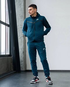 Спортивний костюм чоловічий NIKE Teach Emerald! Матеріал Двонитка! Якість ТОП!