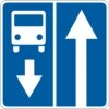 Інформаційно-вказівний знак 5.8 (Дорога із смугою для движ eнии маршрутних транспортних засобів) - інтернет магазин
