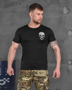 Тактична футболка потовідвідна Odin black skull ВТ6773