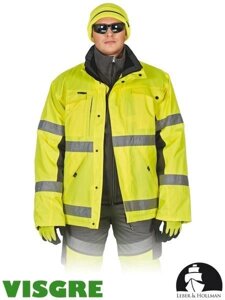 Куртка зимова з флуоресцентної тканини LH-ROADER (для шляховиків)