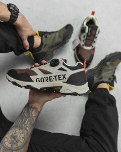 Чоловічі кросівки Gore-Tex grey/brown A2897-3 НП5035