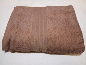 Рушник махровий 50х90 для особи (колір коричневий)