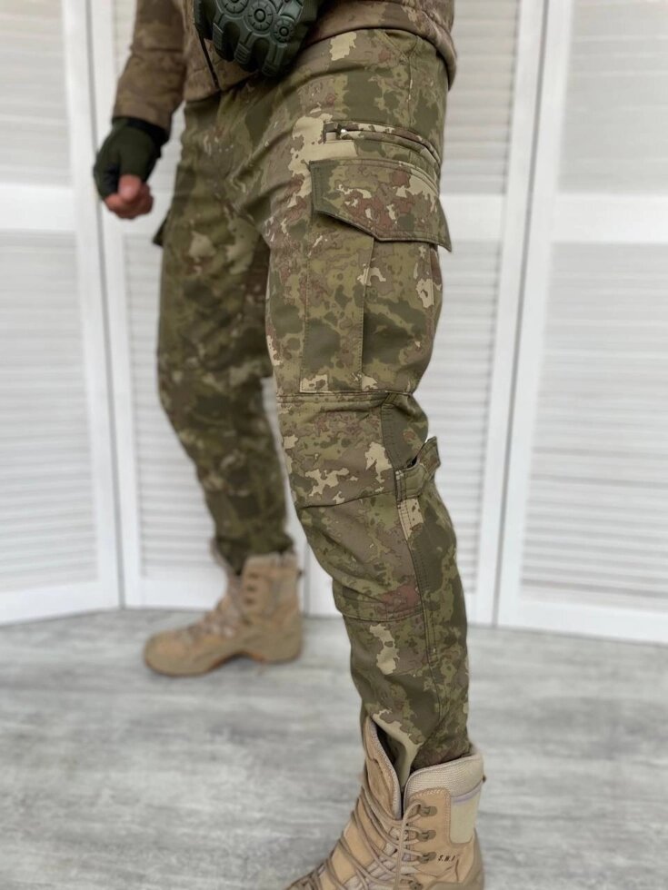 Штани зимові тактичні COMBAT Turkish Soft Shell на ФЛІС! Штани тактичні Зимові софт шелл на ФЛІС! від компанії Intermarket - фото 1