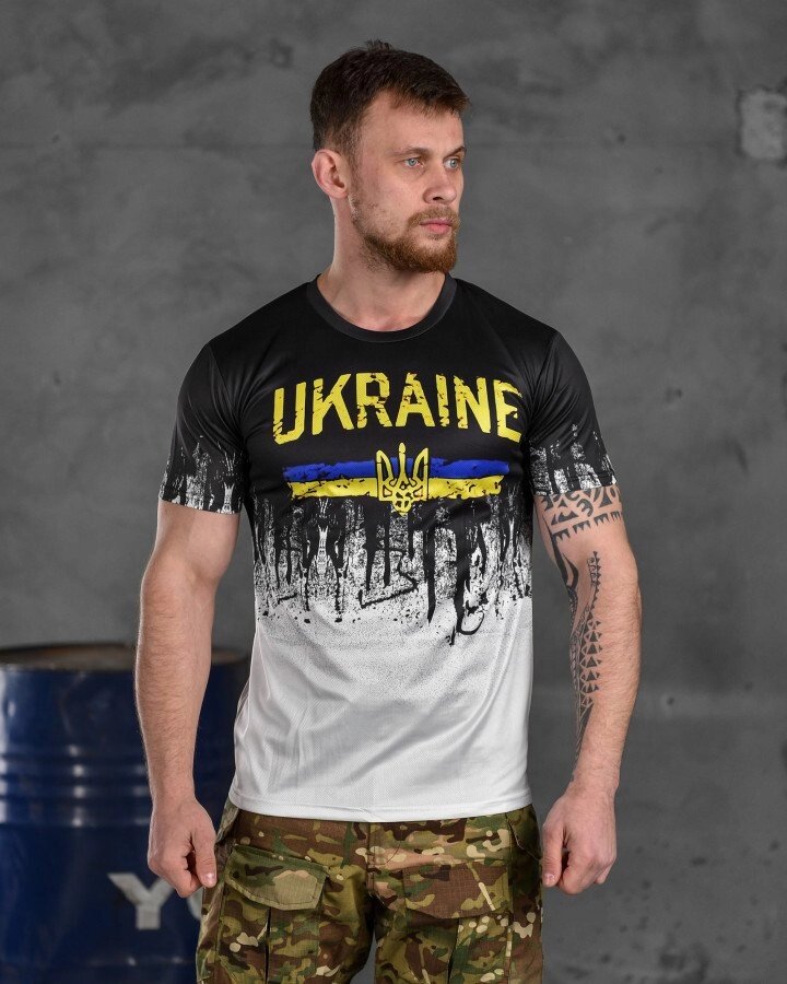 Тактична футболка потоотводящая Ukraine ВТ6622 від компанії Intermarket - фото 1