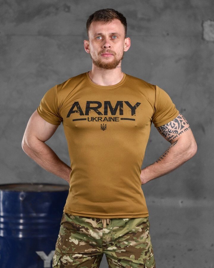 Тактична футболка потовідвідна Odin кайот Army ВТ6573 від компанії Intermarket - фото 1
