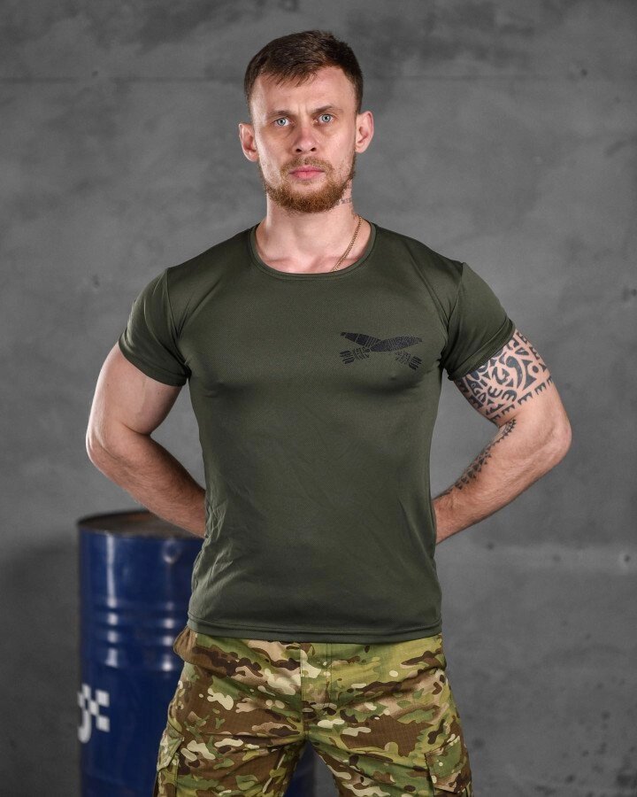 Тактична футболка потовідвідна Odin oliva nikos ВТ6561 від компанії Intermarket - фото 1