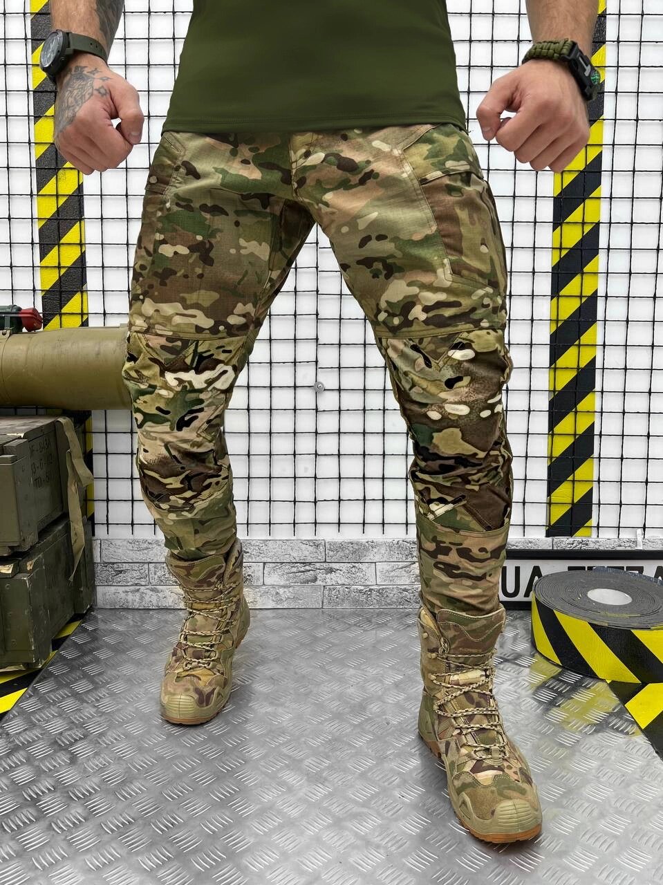 Тактичні штани мультикам посилені ВТ0946 від компанії Intermarket - фото 1
