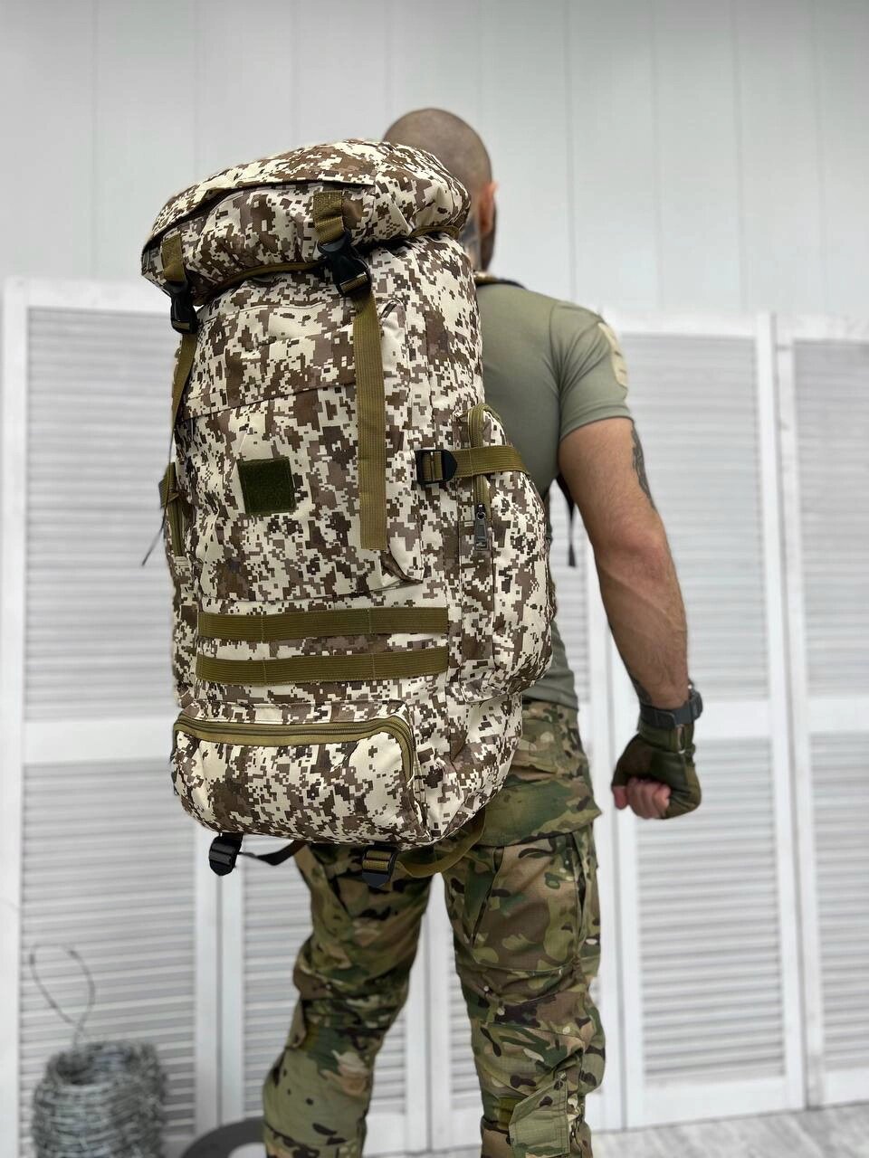 Тактичний великий армійський рюкзак 80л pass +k6 4-0 від компанії Intermarket - фото 1