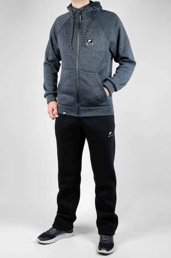 Зимовий спортивний костюм Nike AIR (темно-сірий) від компанії Intermarket - фото 1