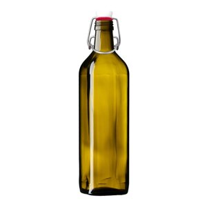Пляшка для олії з бугкльною пробкою 0,75 л. maraska Mazhura скло зелений (mz727755)