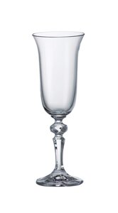 Фужери для шампанського 6шт laura 150 Bohemia кришталь прозорий (4448)