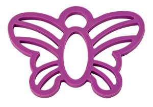 Gipfel метелик ова 15,9х11,4х3,0,65см фіолетовий силікон фіолетовий (0264)