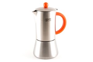 Gipfel гейзерна кавоварка на 10 чашок (нерж. сталь) нержавіюча сталь сталевий (5318)