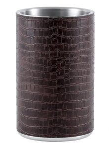 Gipfel кулер для вина sirmione з подвійними стінками у шкірі 11х18,5см. матеріал: 18/10 штучна шкіра. колір: