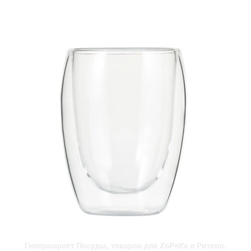 Gipfel werner набір із двох скляних склянок linee з подвійними стінками 320мл. матеріал: боросилікатне скло