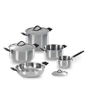 Набір посуду carati 8 предметів Barazzoni нержавіюча сталь металевий (17090800)