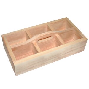 Ящик для кухонних аксесуарів 18.7х8.5х36 Mazhura вільха дерев'яний (mz437881)