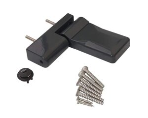 Петля універсальна IQ+ для важких пластикових дверей до 160 кг RAL 7016 антрацит