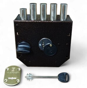 Замок накладний Гардіан 20.05 сувальдний правий