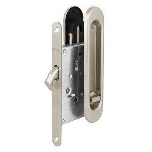 Засувка з ручками для розсувних дверей PUNTO Soft LINE SL-011 SN мат. нікель