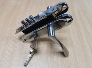 Замок врізний Paladii з ручками 61.5-45-C SN/CP сатен-хром
