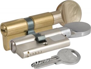 Серцевина замку KALE 164 SM (35x10x45T) 90 мм з вертушкою нікель