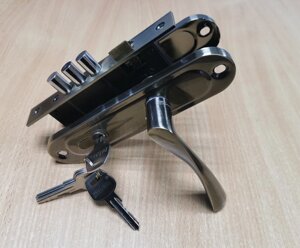 Замок врізний Paladii з ручками 61.5-45-C SN/CP сатен-хром