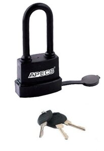 Замок навісний APECS PDR-50-55L довга дужка в гумі