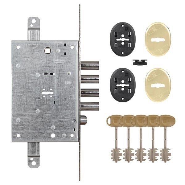 Замок врізний сувальдний MOTTURA 52.771 з накладками від компанії Інтернет-магазин "HOZ-DOM. COM. UA" - фото 1