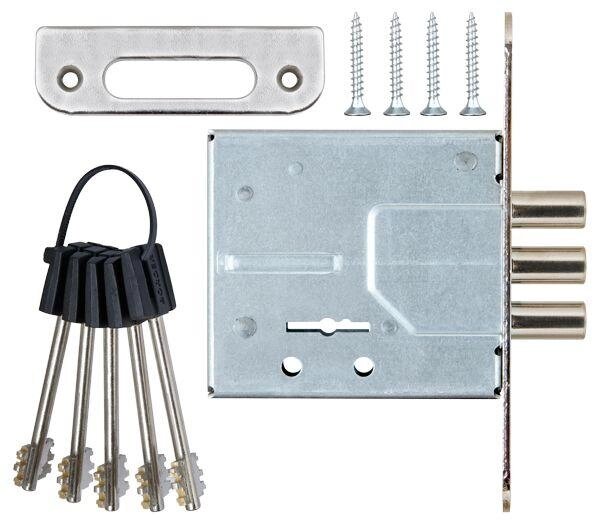 Замок врізний сувальдний Про-Сам ЗВ8-6У/15 5ключів від компанії Інтернет-магазин "HOZ-DOM. COM. UA" - фото 1