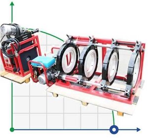 280-450-WM-19 гідравлічний зварювальний апарат для ПЕ труб