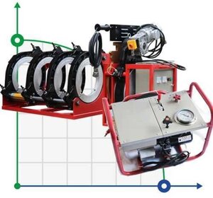630-800-WM-21 гідравлічний зварювальний апарат для ПЕ труб