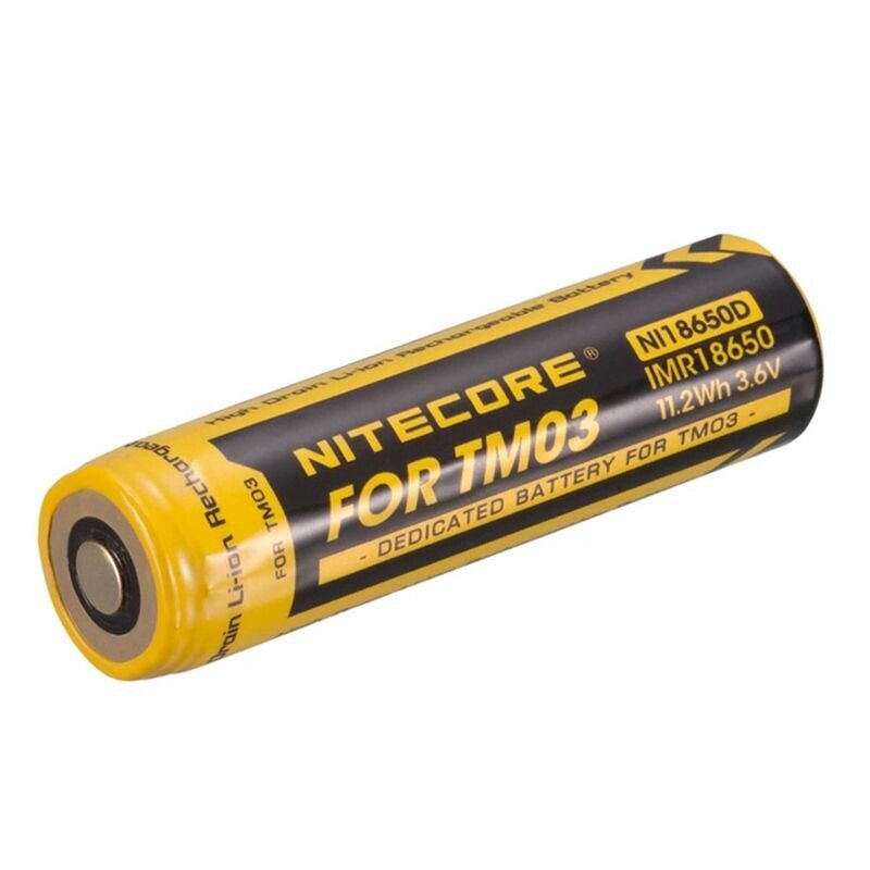 Акумулятор літієвий Li-Ion IMR 18650 Nitecore NI18650D 3.6V (Для ліхтаря TM03), захищений від компанії BTS-ENGINEERING - фото 1