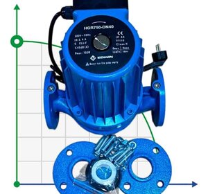 Циркуляційний насос з мокрим ротором для котельні HGR750-DN40, 220V