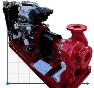 Дизельна насосна станція підвищення тиску BSD 100-250/750