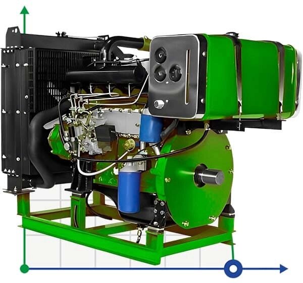 Дизельний двигун PD 4102Z, 73kW, 3000rpm заміна електричного мотора від компанії BTS-ENGINEERING - фото 1