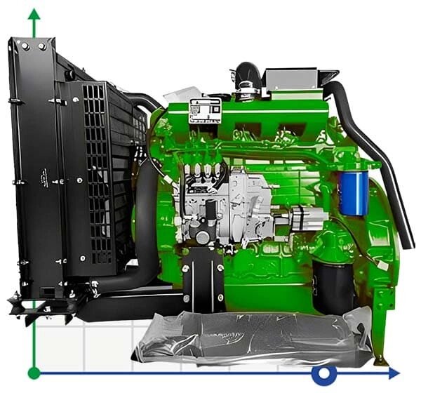 Дизельний двигун з ВОМ PD 4108T, 75kW, 3000rpm від компанії BTS-ENGINEERING - фото 1