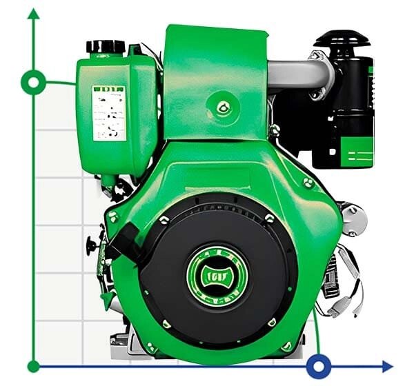 Дизельний привід ВОМ PD 178, 3,7kW, 3000rpm заміна електричного мотора від компанії BTS-ENGINEERING - фото 1