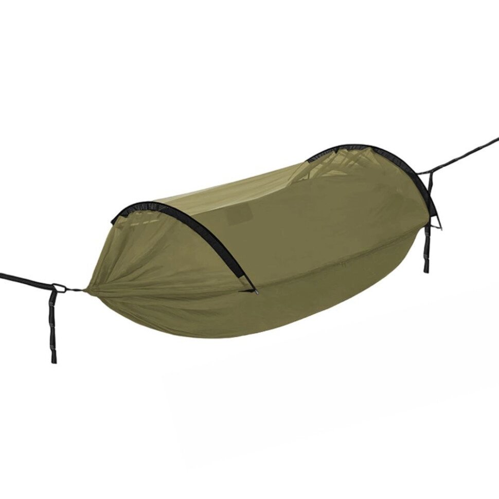 Гамак 3-в-1 з москітною сіткою Naturehike CNH22HJ001, 210T polyester, темно-зелений від компанії BTS-ENGINEERING - фото 1